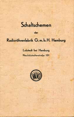 VALVO-R&ouml;hren Schaltschemen