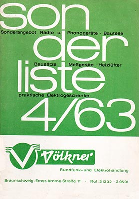 V&ouml;lkner Sonderliste 4/63